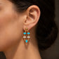 Protection & Peace – Turquoise Harmony Drop Earrings