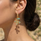 Protection & Peace – Turquoise Butterfly Hoop Earrings – Turquoise Butterfly Hoop Earrings