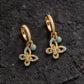 Protection & Peace – Turquoise Butterfly Hoop Earrings – Turquoise Butterfly Hoop Earrings