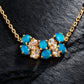 Protection & Peace – Turquoise Blossom Necklace
