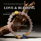 Healing & Abundance – Blue Heart Ash-Liuli Bracelet