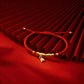 Golden Bamboo Flow Red String Bracelet