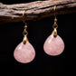 Attract Love –  Tibetan Rose Quartz Earrings