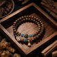 Stress Relief – Ancient Gourd Double-Wrap Herbal Incense Bead Bracelet