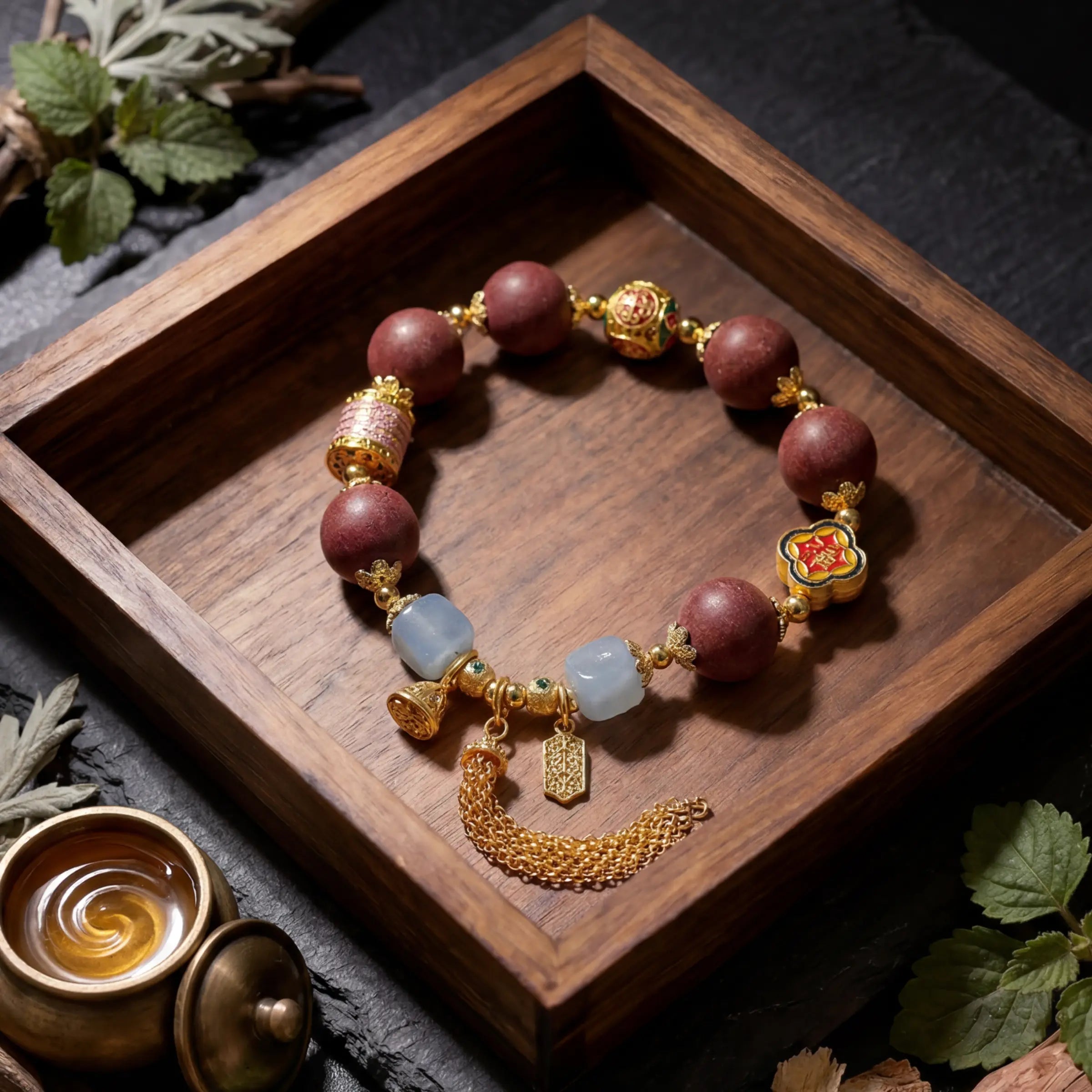 Blessings & Renewal – Tibetan Incense Flow Bracelet
