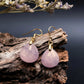 Attract Love –  Tibetan Rose Quartz Earrings