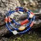 Protection & Healing – Triple Lapis Lazuli Mala Bracelet