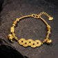 Imperial Shield – Five Emperor Coins & Fortune Gourd Bracelet