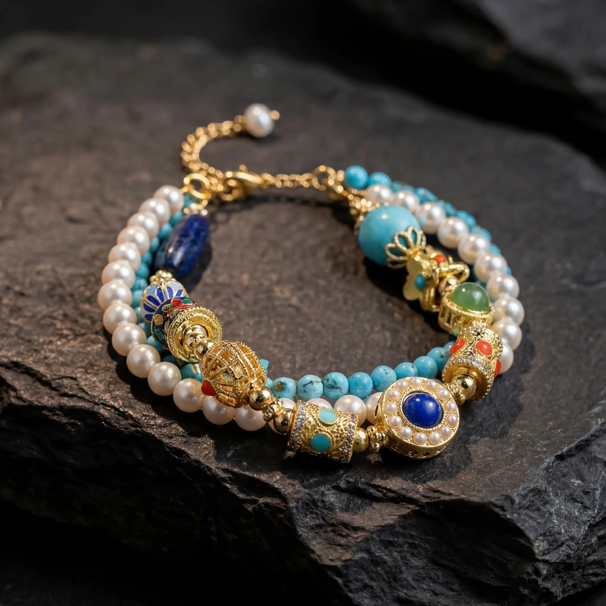 Prosperity & Protection – Triple Celestial Flow Bracelet