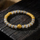 Wealth & Stability – Gray Agate Fortune Bracelet