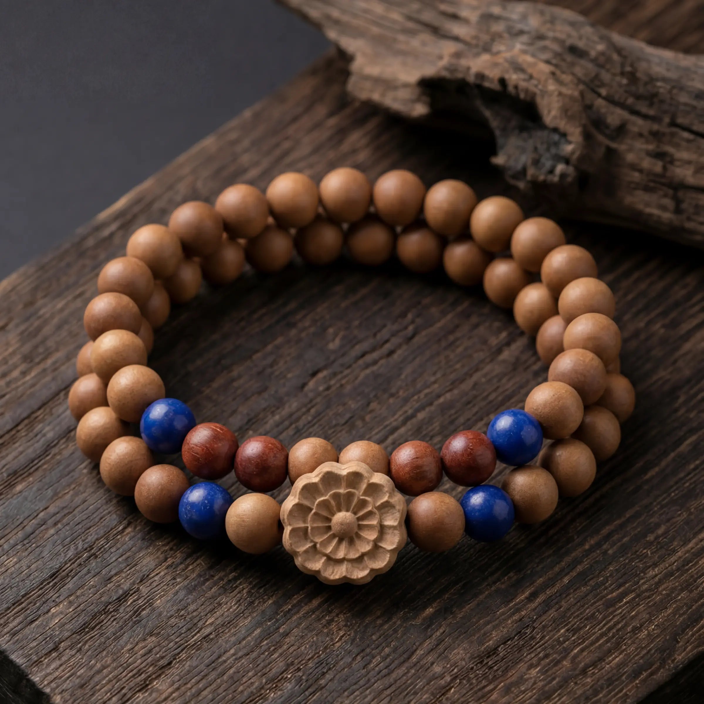 Tibetan Blessing – Buddhist Sandalwood Bracelet
