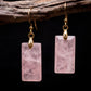 Romance & Healing – Tibetan Rose Quartz Earrings
