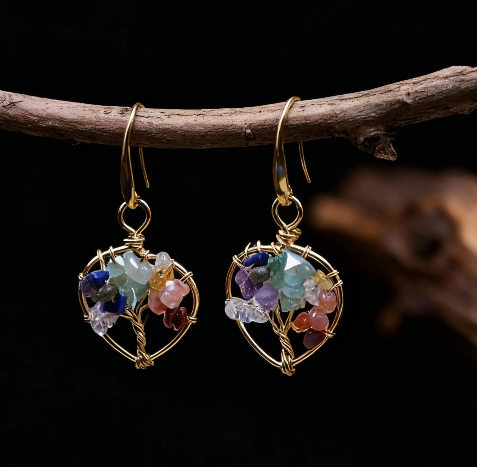Vitality & Protection – Tibetan Tree of Life Earrings