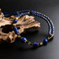 Wisdom & Protection – Lapis Lazuli Woven Bracelet