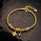 Abundance Flow – Four-Leaf Clover & Water Drop Luck Bracelet