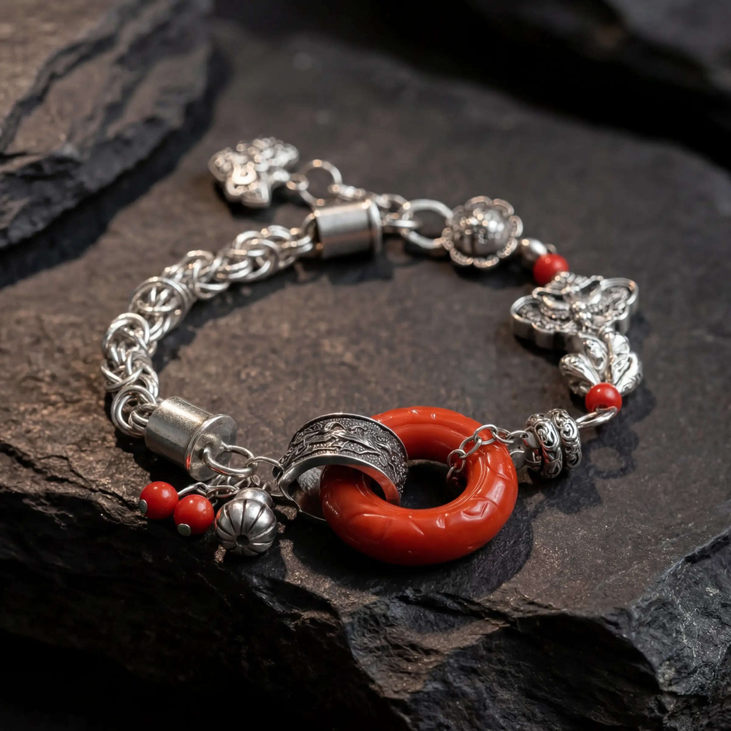 Balance & Fortune – Tibetan Totem Gourd Bracelet