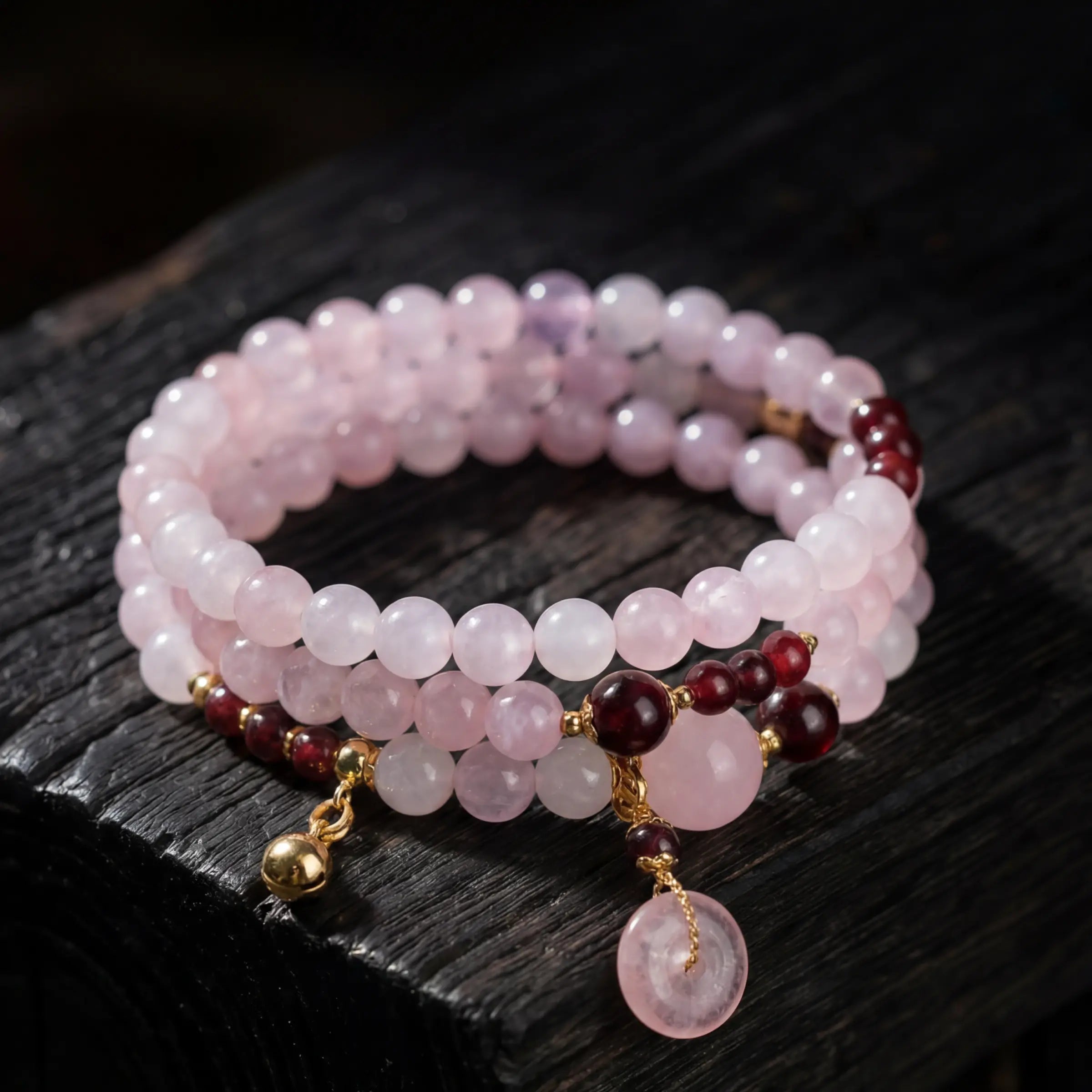 Healing & Love – Rose Quartz Amulet Bracelet