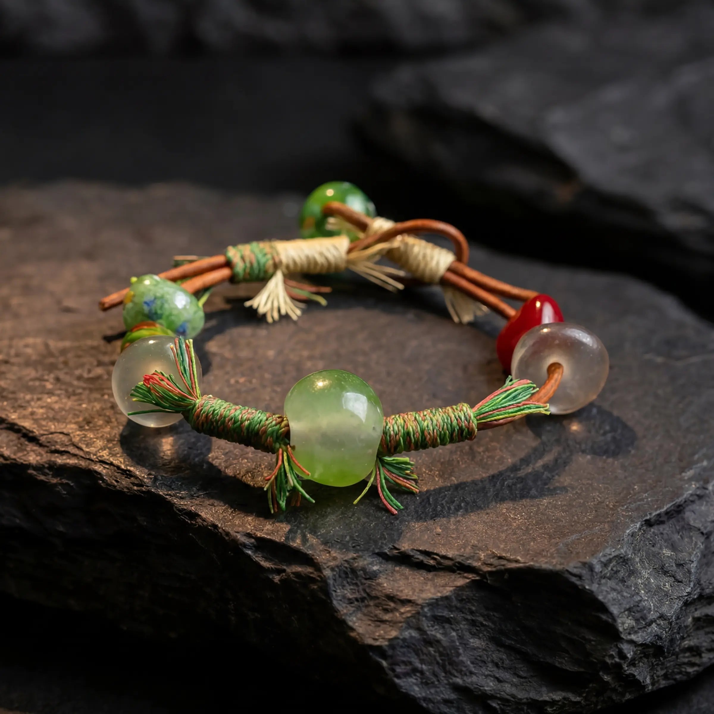 Intention & Harmony – Forest Ritual Liuli Bracelet