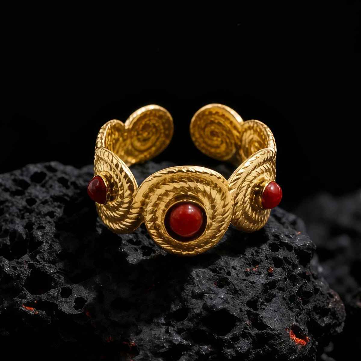 Confidence & Love – Tibetan Five Elements Ring