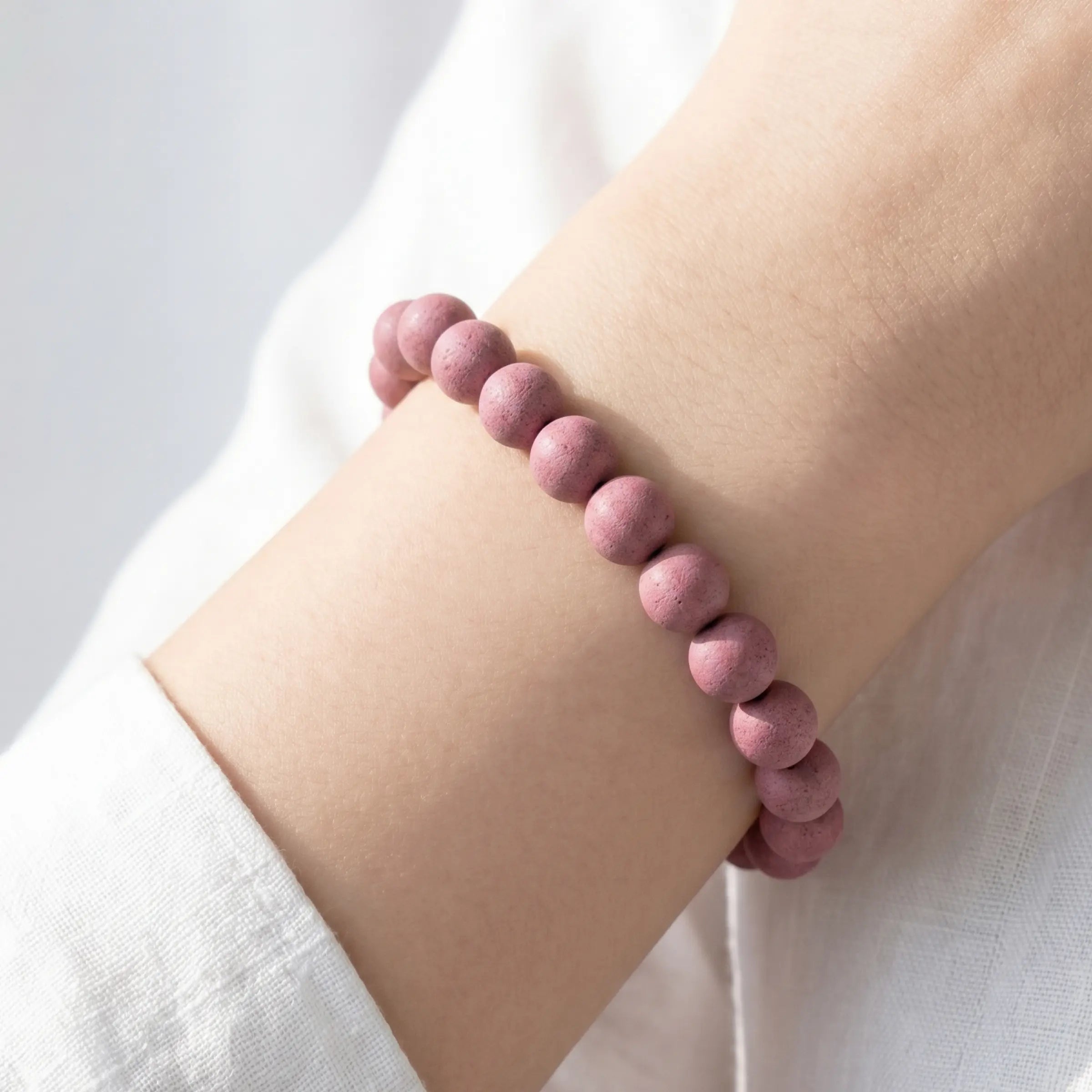 Vital Energy – Peony Rose Herbal Incense Bead Bracelet