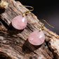 Attract Love –  Tibetan Rose Quartz Earrings