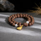 Peace & Harmony – Tibetan Incense Beads with Pearl Bracelet