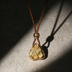 Protection & Strength - Mountain Amulet Woven Cord Necklace