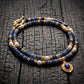 Calm Balance – Blue Stone Pearl Necklace
