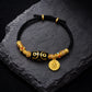 Prosperity & Blessings – Yellow Jambhala Dzi Woven Bracelet