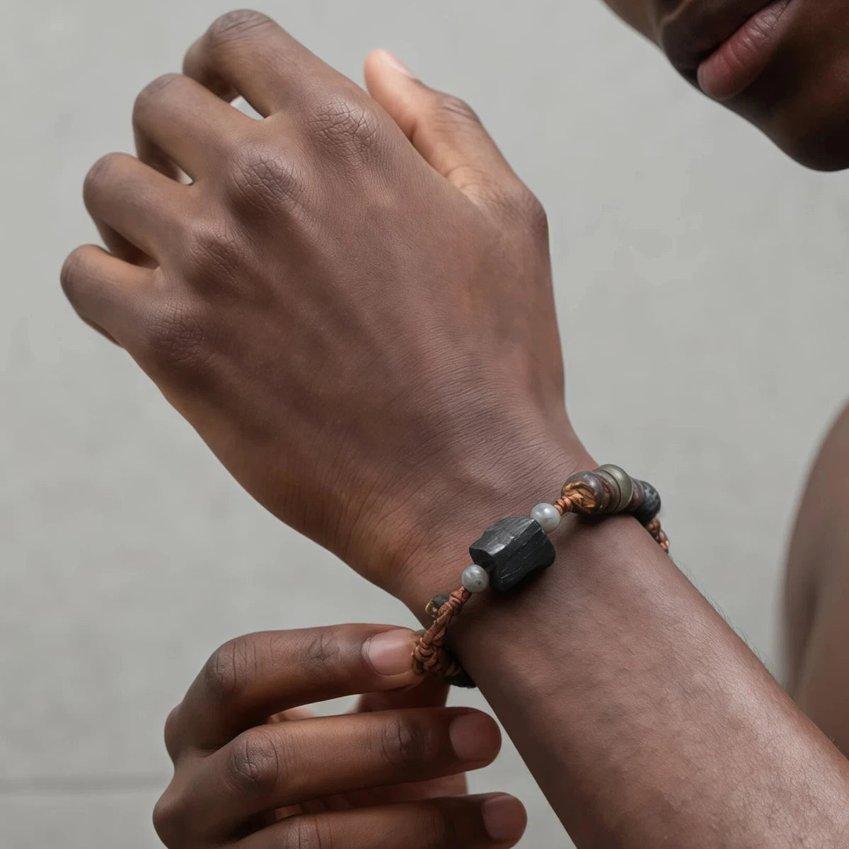 Spiritual Balance & Grounding - One-of-a-Kind Tibetan Woven Bracelet