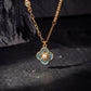 Luck & Protection – Enamel Four-Leaf Clover Necklace