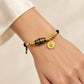 Prosperity & Blessings – Yellow Jambhala Dzi Woven Bracelet