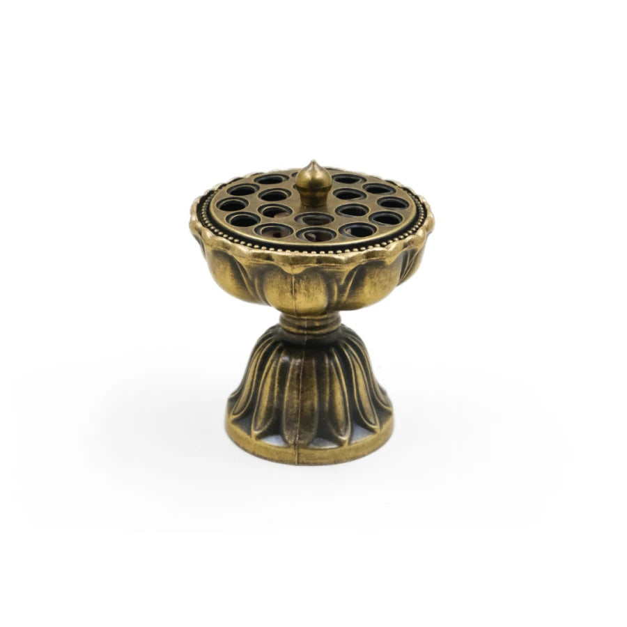 Fortune & Harmony – Feng Shui Lotus Pedestal Incense Burner