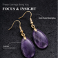Inner Peace & Intuition – Amethyst Teardrop Earrings