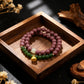 Clarity & Fulfillment – Tibetan Lotus Incense Beads Bracelet