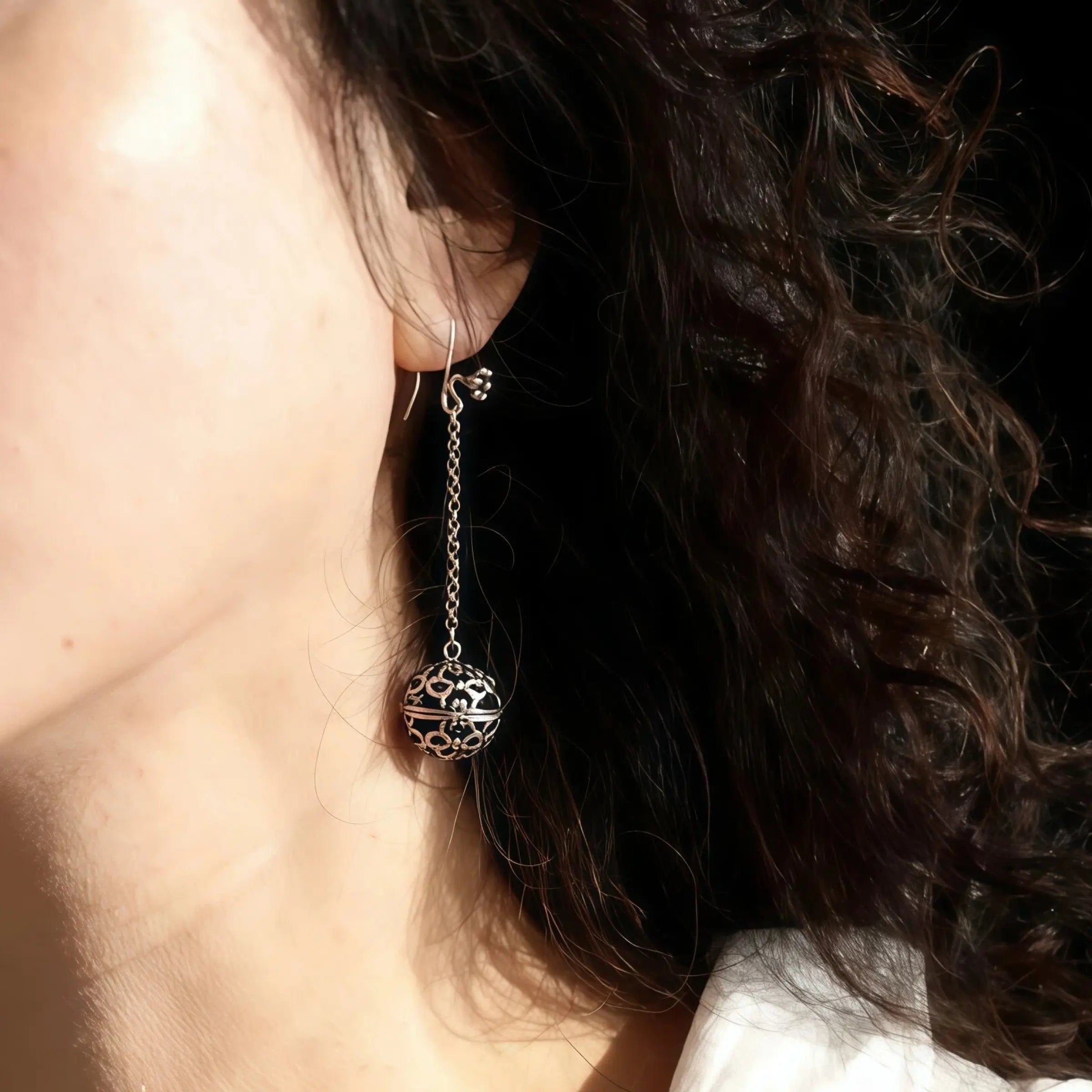 Fragrance of the Soul – Herbal Amulet Dangle Earrings