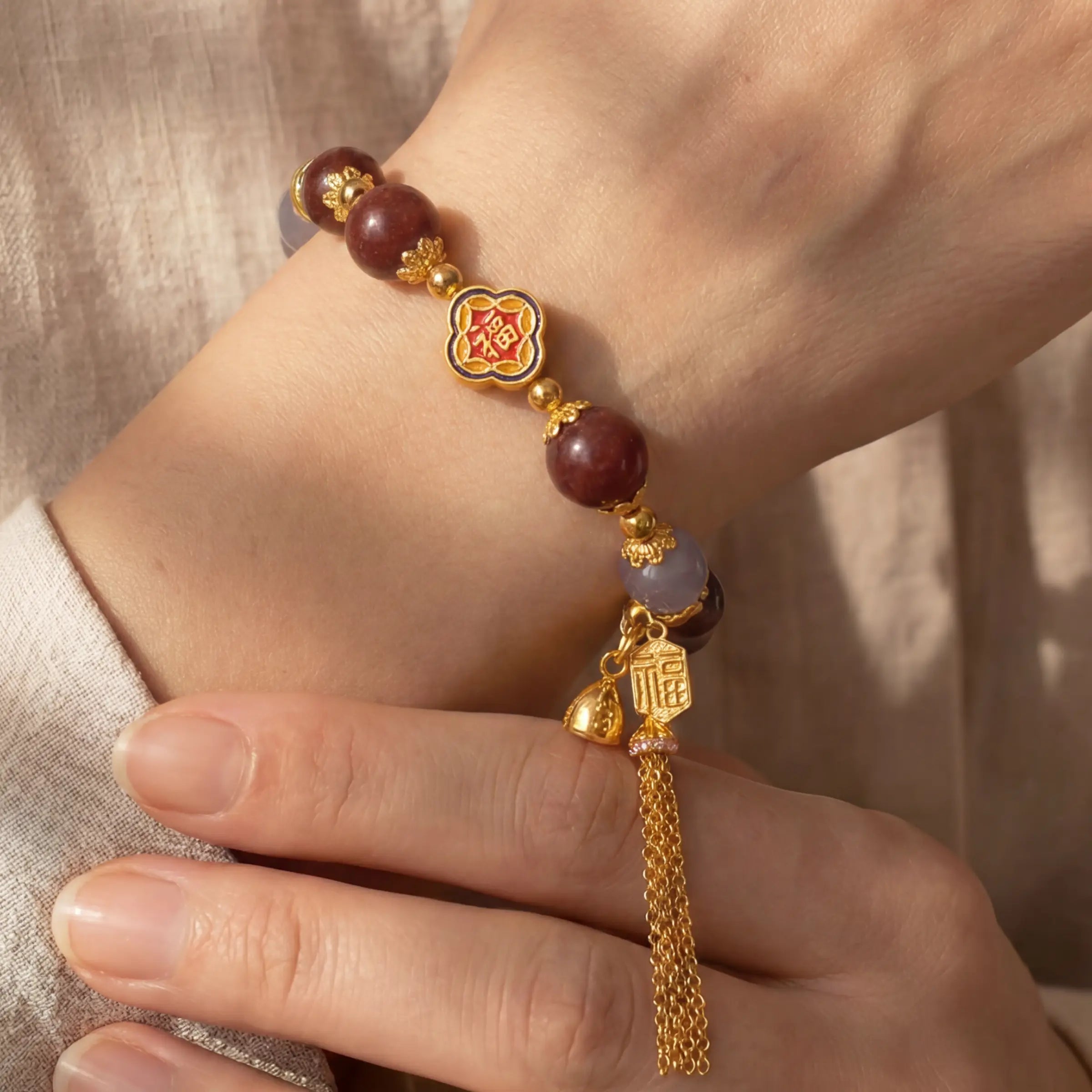 Blessings & Renewal – Tibetan Incense Flow Bracelet
