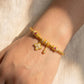Abundance Flow – Four-Leaf Clover & Water Drop Luck Bracelet
