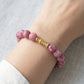 Blossom Sea – Rose & Agarwood Herbal Incense Bead Bracelet