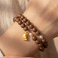 Peace & Harmony – Tibetan Incense Beads with Pearl Bracelet