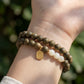 Calm & Blessing – Green Sandalwood & Hetian Jade Double Wrap Bracelet