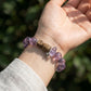 Serenity & Wisdom – Amethyst & Aged Sandalwood Bracelet