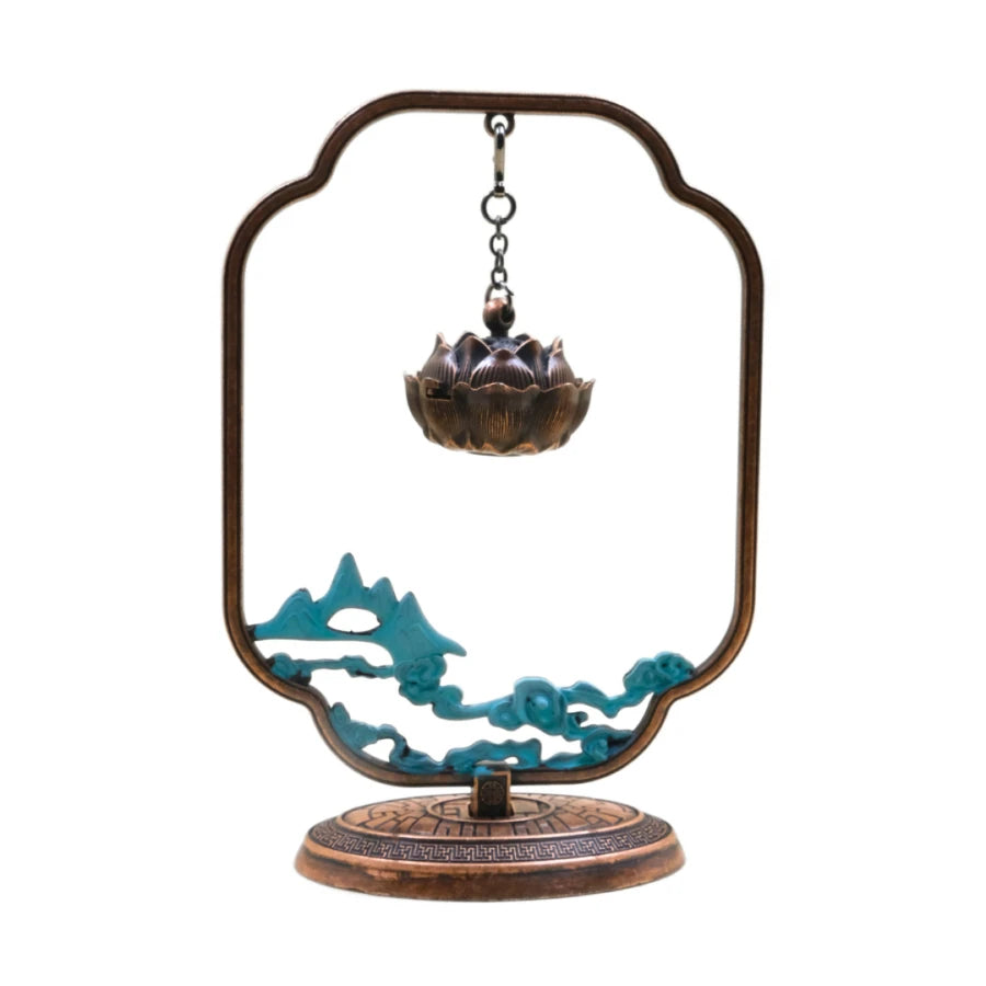 Calm & Clarity – Feng Shui Lotus Hanging Incense Burner