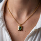 Heart of Harmony - Emerald CZ Elegant Necklace