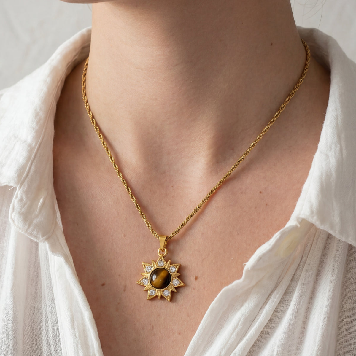 Success & Abundance - Tibetan Sun Pendant Necklace