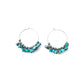 Tranquility & Protection – Tibetan Turquoise Hoop Earrings