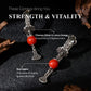 Strength & Vitality – Tibetan Silver Red Agate Vintage Earrings