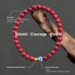 Shield & Stillness – Cinnabar & Silver Blue Lotus Intention Bracelet