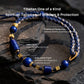 Wisdom & Protection – Lapis Lazuli Woven Bracelet