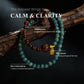 Calm & Clarity – Sandalwood & Blue Chalcedony Double Wrap Bracelet